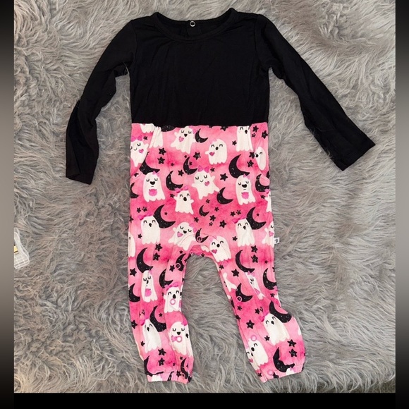 Birdie bean Bamboo Halloween evie jumpsuit/ROMPER 18/24m - Picture 3 of 4